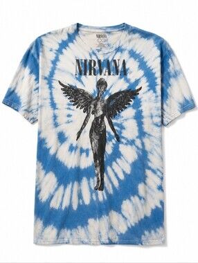 VINTAGE NIRVANA TIE DYE GRAPHIC TEE MENS XL - In Utero (1993)
